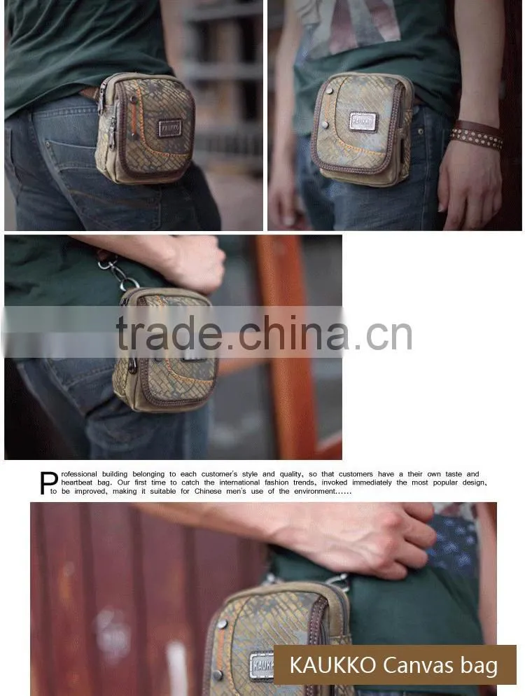 Leisure Men's Canvas Messenger Bag Design Retro Sling Bags Classic Cross Body Bag