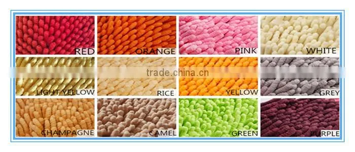 fluffy polyester chenille home mat