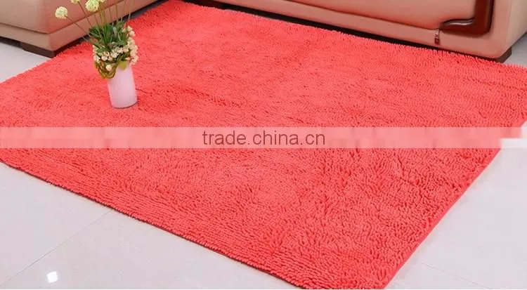 non skid chenille yarn microfiber carpet