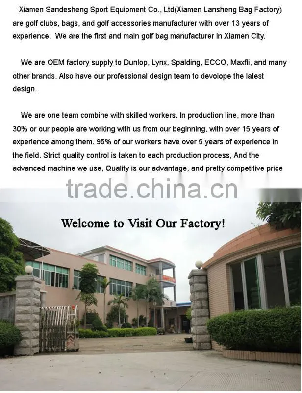 High Quality OEM Mens Golf Boston Bag