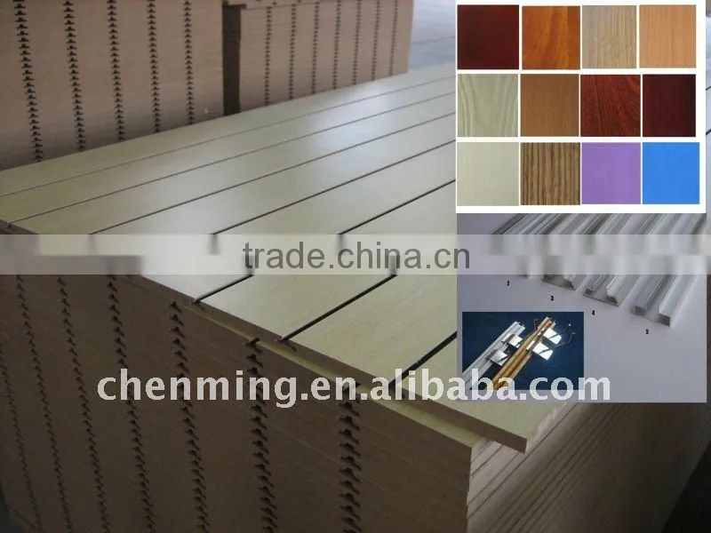 Melamine MDF grooved Board