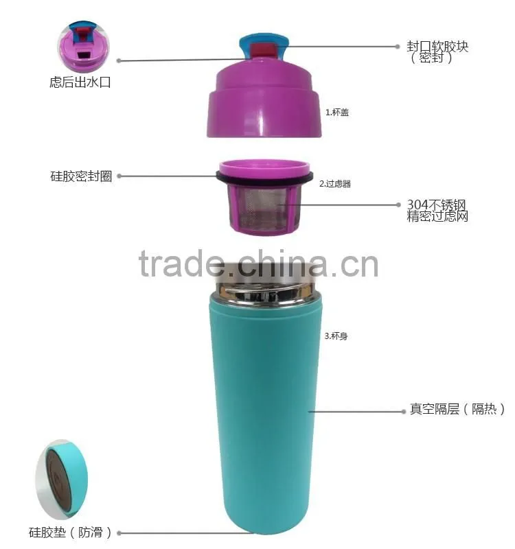 Hot sale high quality stainless steel vacuum infuser water bottle