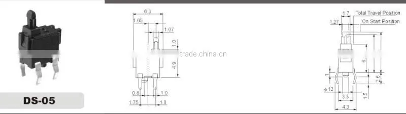 DIP lever switch DS-05