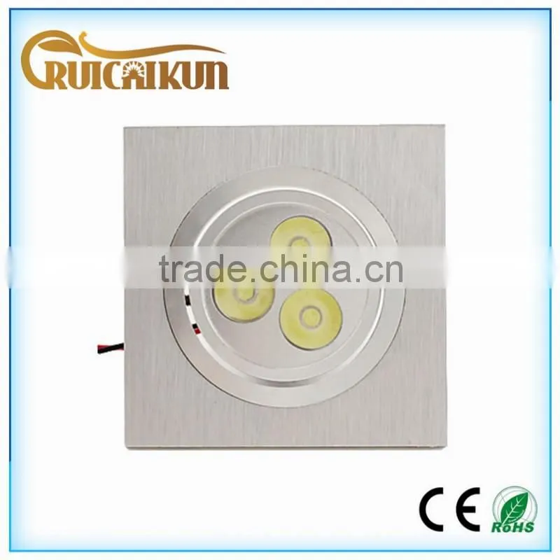 chinese factory 3w recessed downlight square led spot embed ceiling led