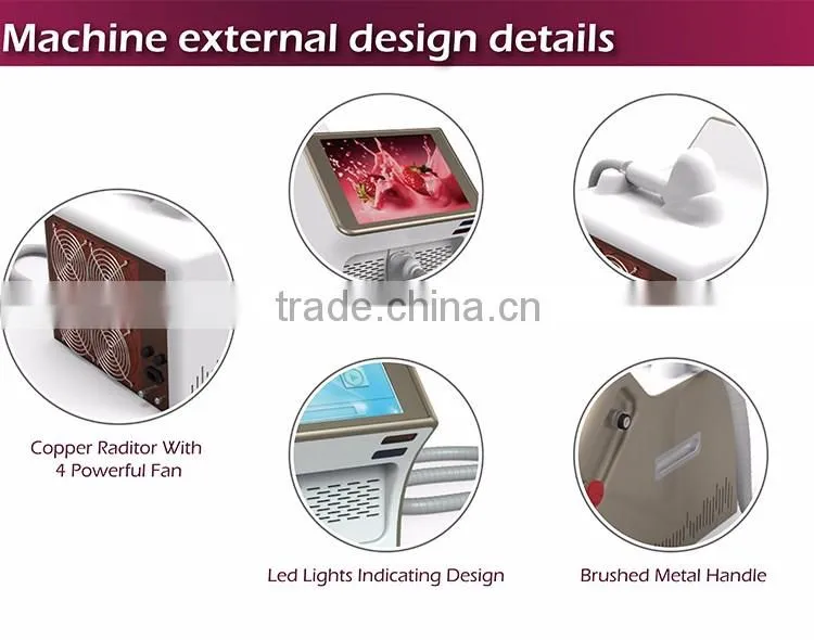 Immediately result painless bikini area hair removal machine with 15 inch big touch screen