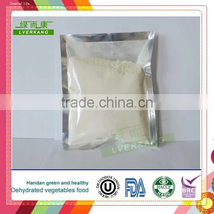 Milk white dried Pure white minced garlic powder from Yongnian, prices of garlic powder