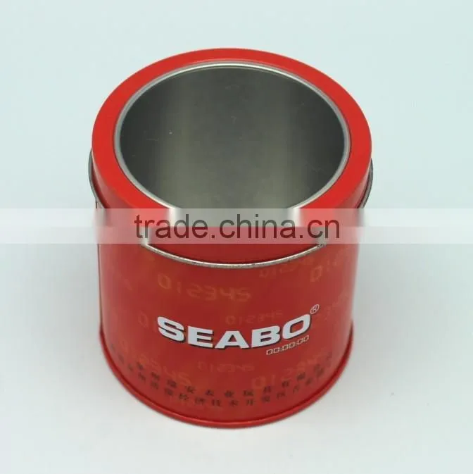 High quality metal tin watch box with sponge inside for watch