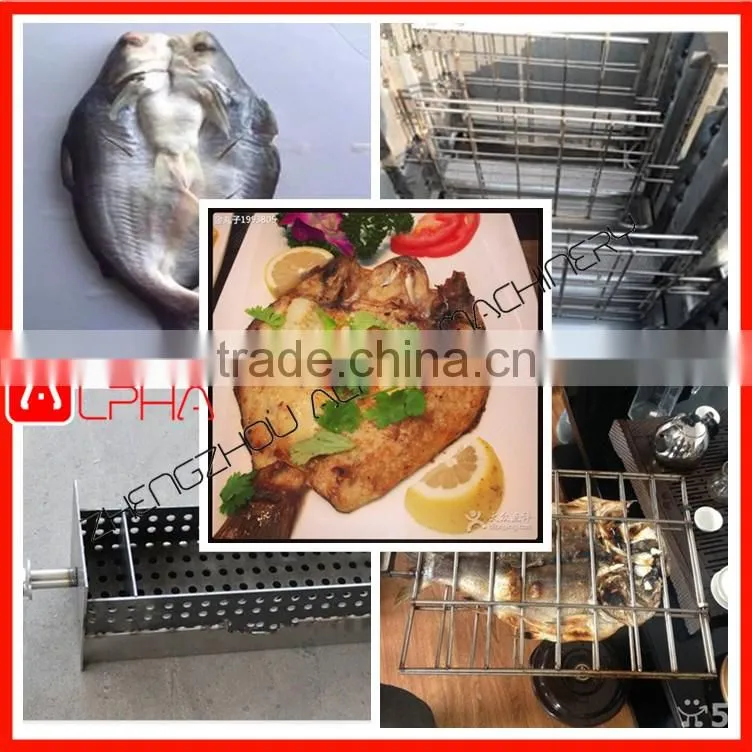 Smokeless Stainless Steel Fish Barbecue machine with factory price/fish roasting grill machine