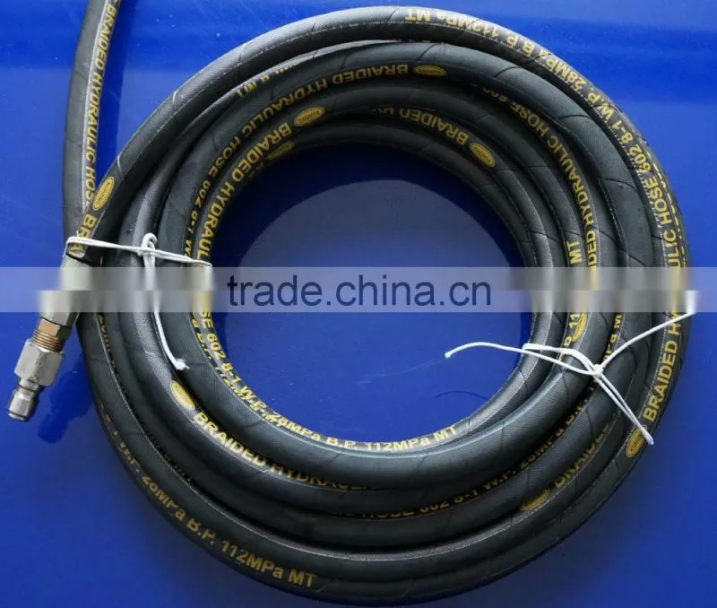 High pressure hose with screw coupler
