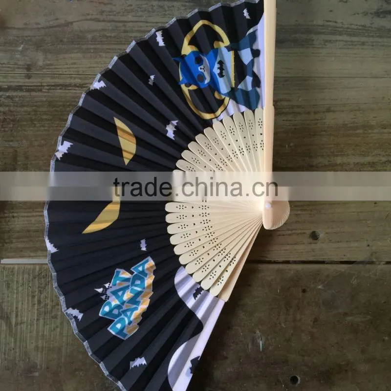 handcrafted folding slik bamboo wedding/dance fan.bamboo fans
