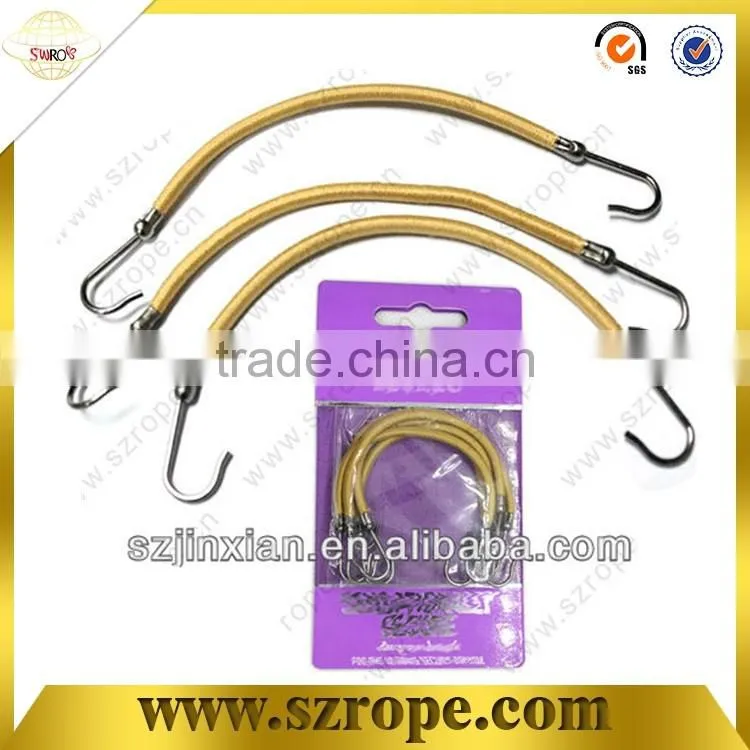 2016 new arrived rubber hair styling bungee bands with hook