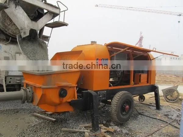 400m Vertical Delivery Distance Diesel Engine Concrete Trailer Pump 88m3/h