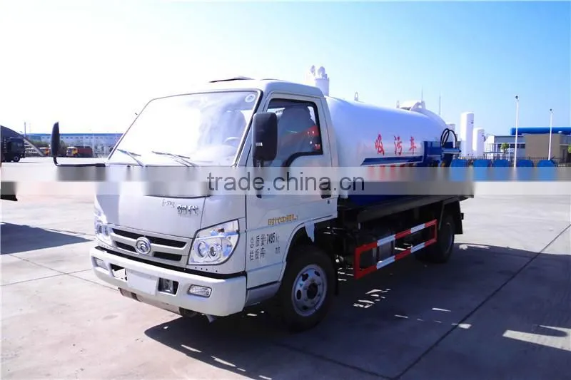 Forland left hand drive 3 cubic meters vacuum suction sewage truck