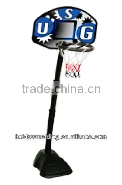 OEM Hollw Blow Molding plastic basketball backboard with basketball ring