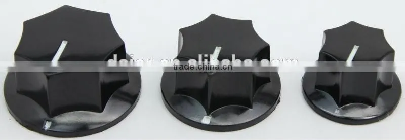 black fluted bakelite knob for guitar parts