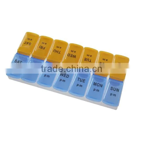 Environmental Plastic Weekly 14 Day Pill Box