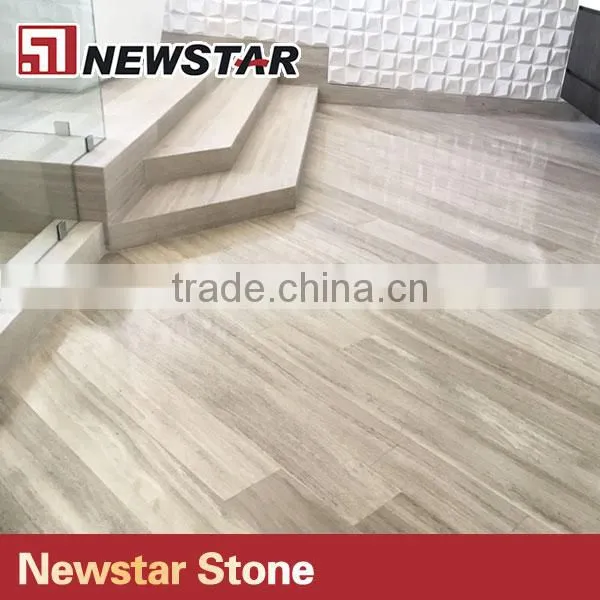 Newstar light wooden marble tiles grey serpeggiante marble