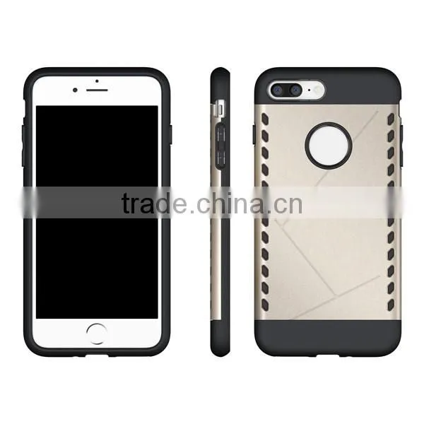Combo phone case TPU + PC phone hull protective back cover for iPhone7 7plus