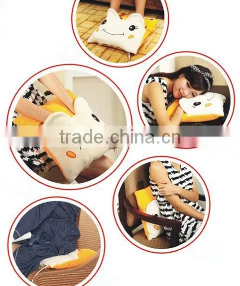 Supply fashion cute multifunctional warming hands and feet cushion