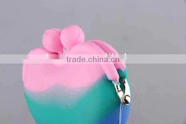 Colorful Silicone Purse/Heart-Shaped Coin Purse