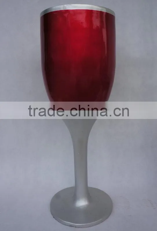 Modern cup shape fiberglass pot