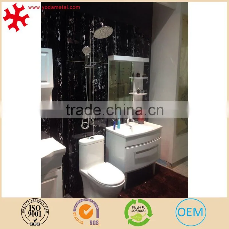 Modern wall mounted white vanity solid wood bathroom mirror cabinet
