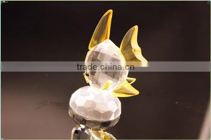 Colorful crystal seafish model as special wedding gift or beautiful crystal Christmas gift