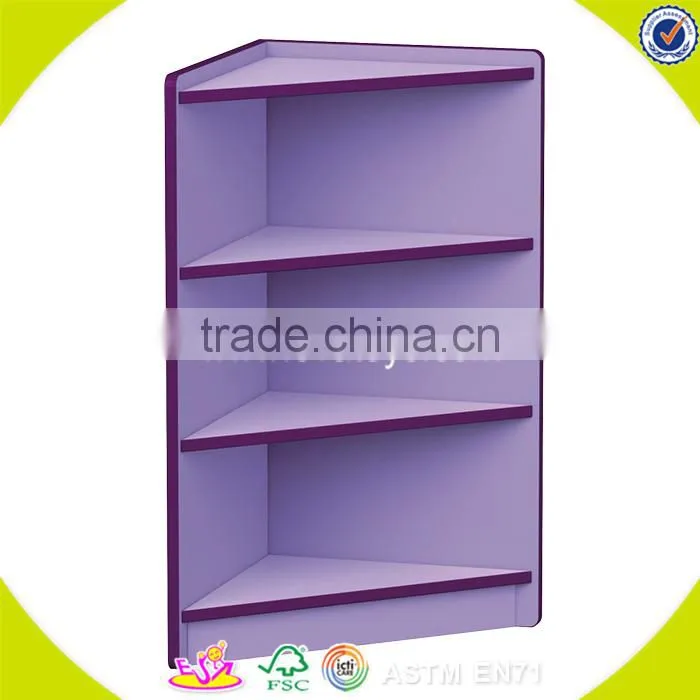 wholesale new fashion wooden four compartment shelves hot sale wooden shelves storage W08C040