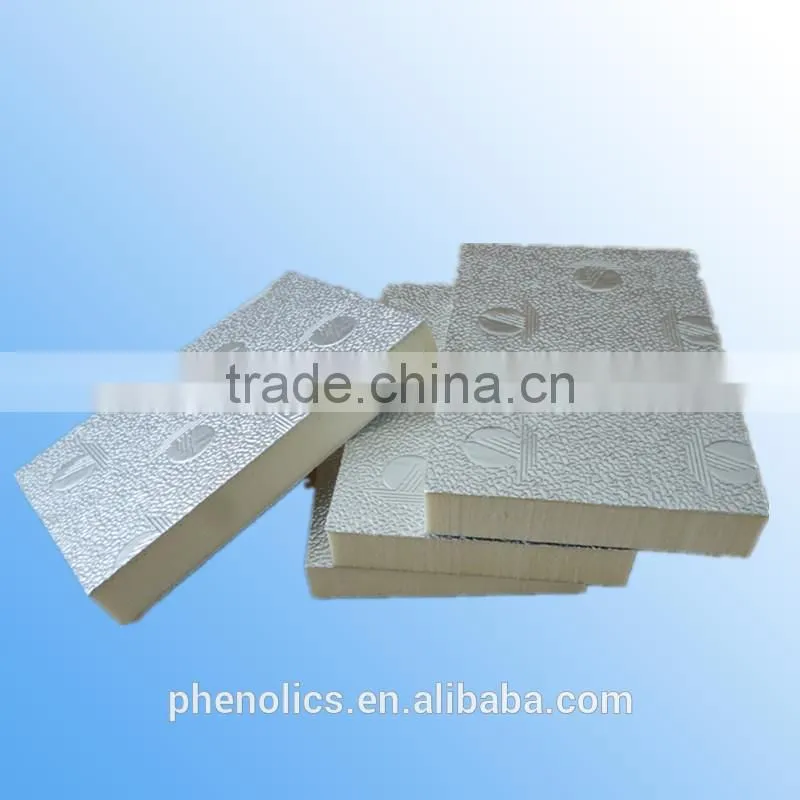 Pre-insulated 20/25/30mm phenolic/PU/PIR air duct panel