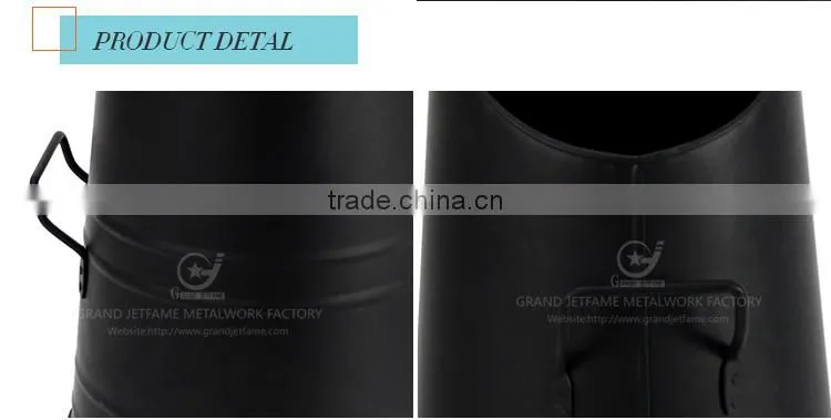 iron powder coating steel ash bucket metal coal bucket