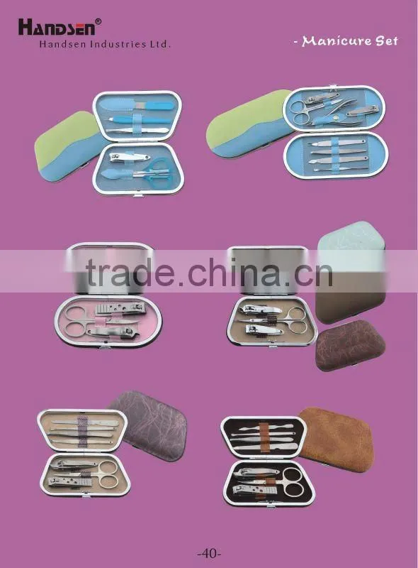 5pcs manicure set with case