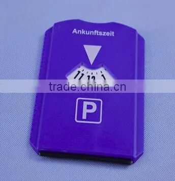 plastic blue parking discs with ice scraper