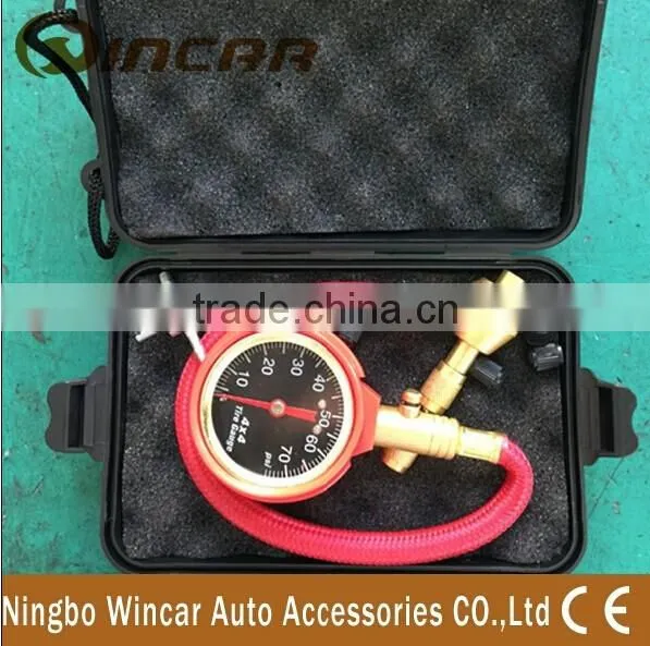 150 PSI Pressure Mini Tyre Pressure Gauge With Emergency Tool