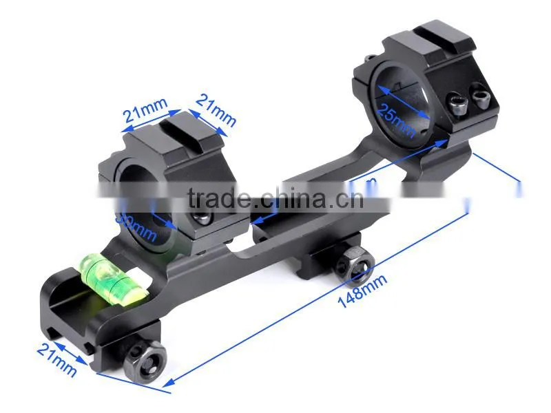 D5035 1inch / 30mm Daul Rings AK Scope Mount With Picatinny Rail Mount Weaver Lever
