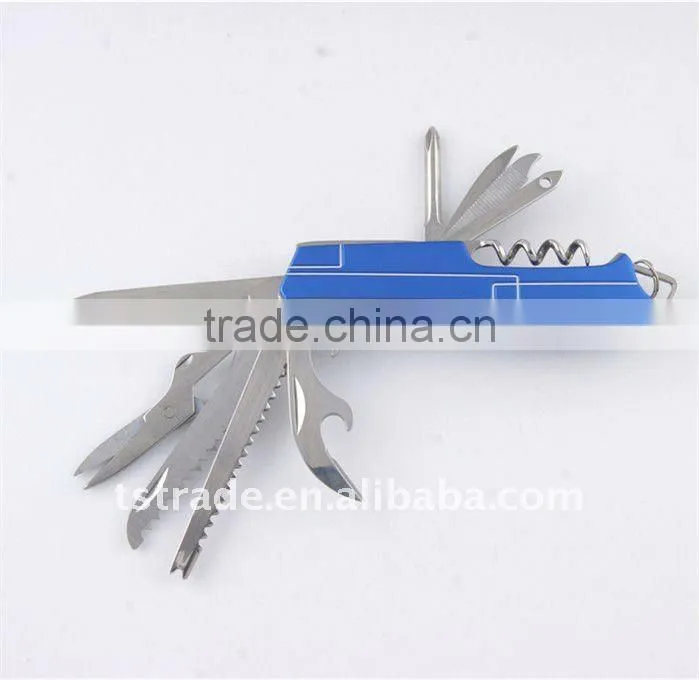 2014New design multi knife pocket knife multi function LED knife KJK5011AL