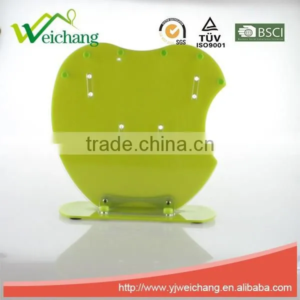 WC-001acrylic knife holder apple shape cutting head fashion design blade holder
