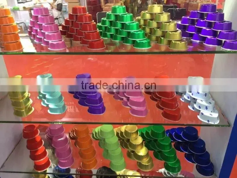 Cheap colour coated airline aluminium foil cake tray