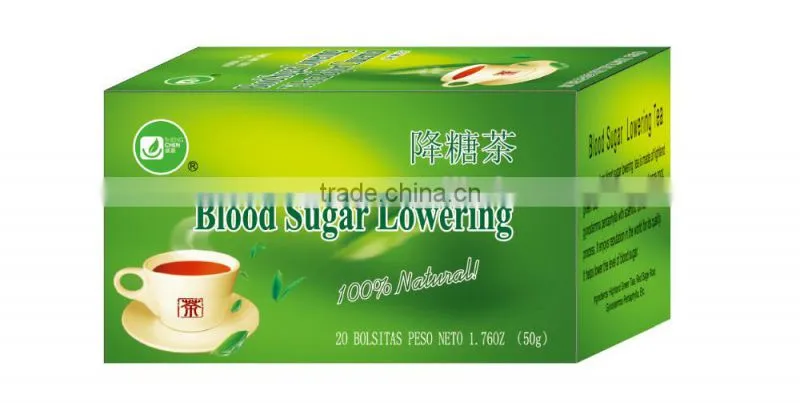 2017 hot sale blood sugar lowering teabags, reduce blood sugar herbal tea