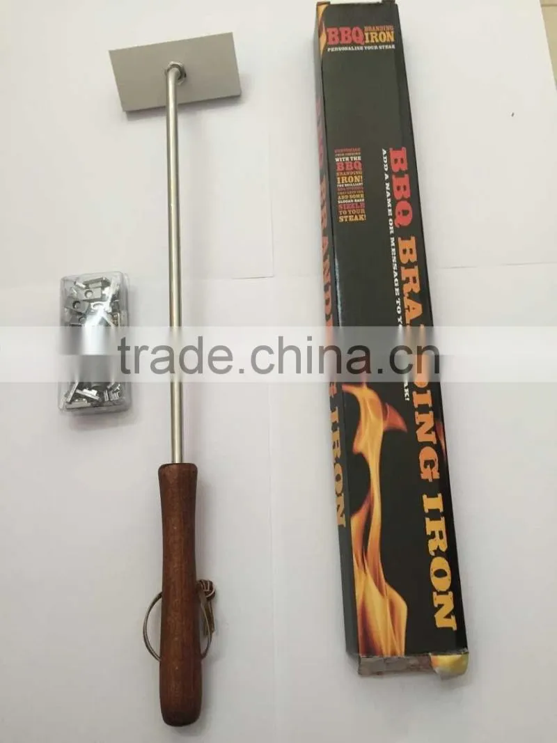 UCHOME 2017 factory sell BBQ Branding Iron For Personalized Grilling