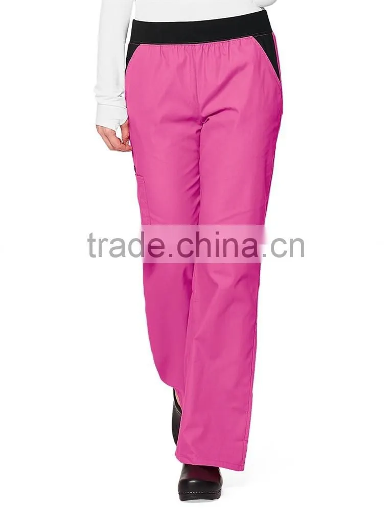 Flexibles flare leg scrub pant