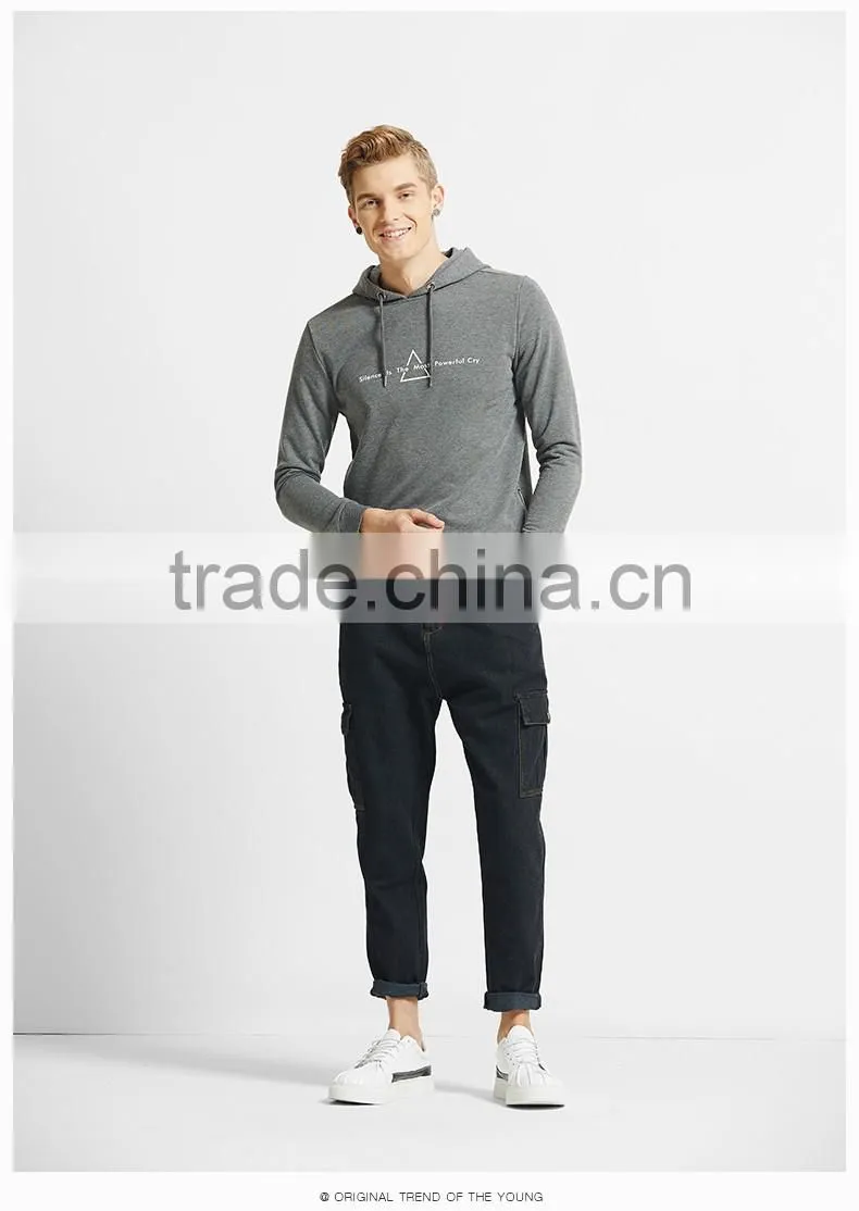 Promotion Hot Sale Men Pullover Hoodies Popular Hiphop China Wholesale Custom Print XN-PS16013