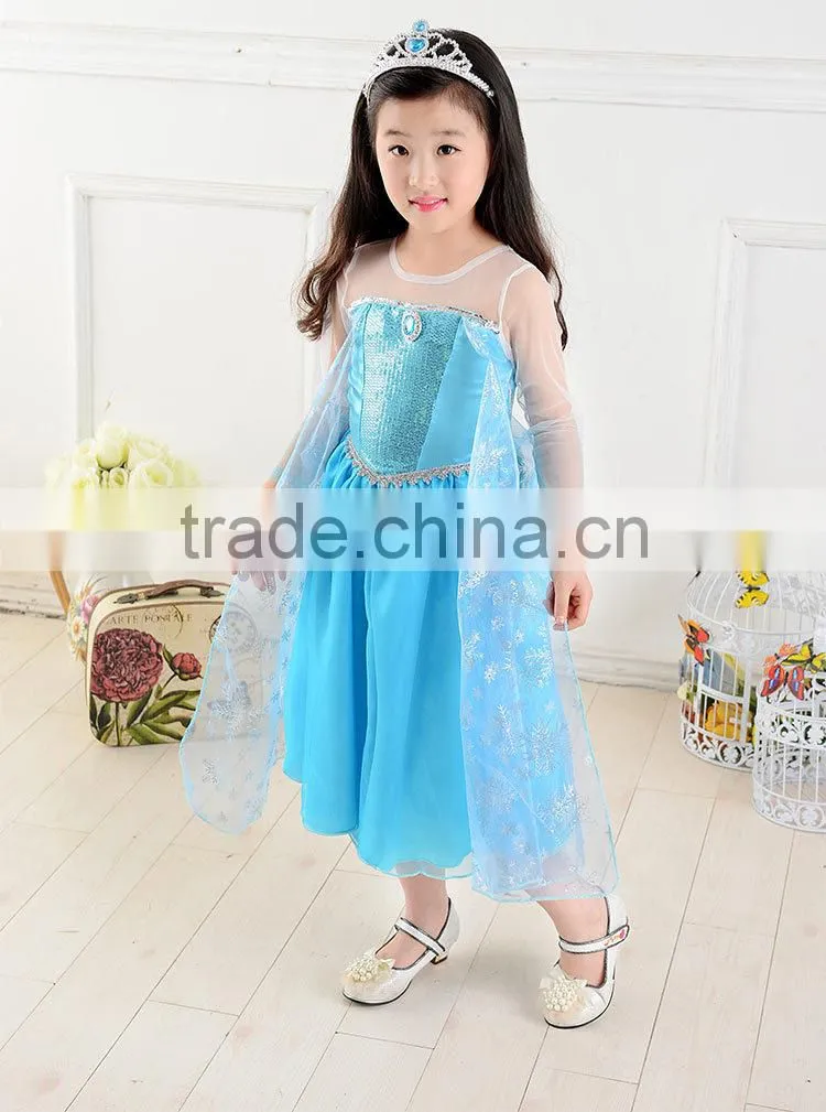 new arrival baby girls princess wedding dress kids costume dress children snow glitter sequin party dress