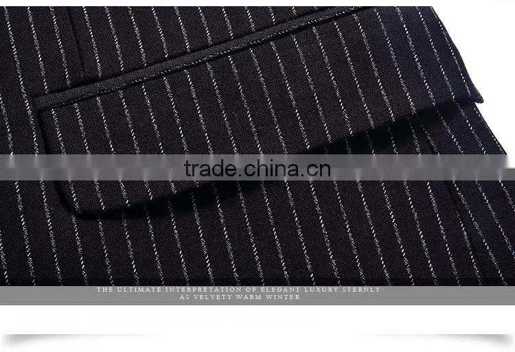 European Men'S Stripe Arrow Lapel Fashion Suit Jacket Blazer For Men