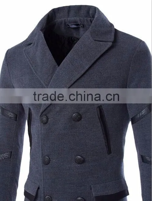 custom made fashion overcoat, wholesale design quality mens winter clothing