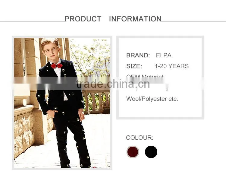 ELPA Velvet Sweat Slimming suits wedding children wear kids