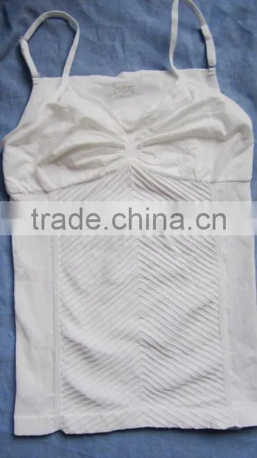 plain white seamless women camisole