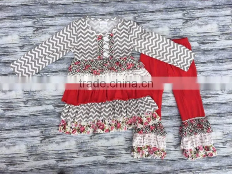 2016 boya kids wear manufacturers girls boutique outfits children's clothing wholesale china factory