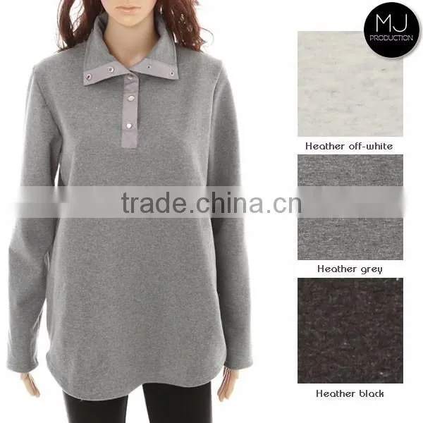 Monogrammed sherpa fleece pullover