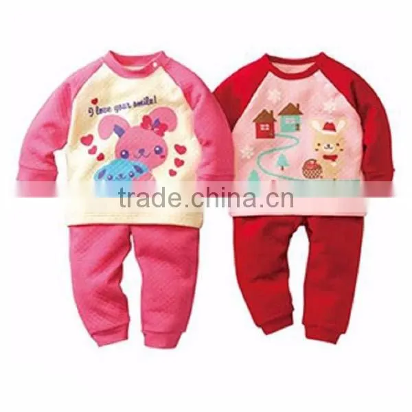 2016 autumn & winter 2pcs/set pants jacket thicken baby clothing