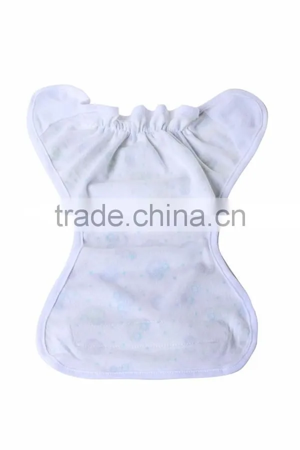 fruit pattern printed 100% cotton reusable sleepy baby cloth diaper